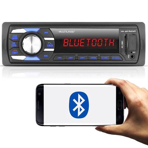 Auto Radio Mp3 Player Bluetooth USB Multilaser Aparelho de Som Automotivo