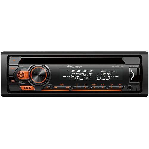 Auto Rádio Pioneer DEH-S1180UB USB CD AM FM Entrada Auxiliar