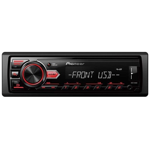 Auto Rádio Pioneer MVH-98UB Automotivo 1 Din USB AUX FM RCA