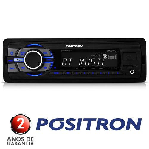 Auto Radio Positron SP2310BT Bluetooth Mp3 USB Viva Voz Micro SD Aux Am Fm