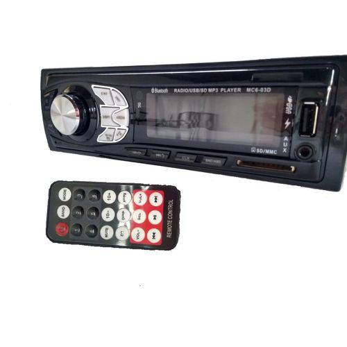 Auto Radio Som Automotivo Bluetooth Mp3 Player USB Sd Carro