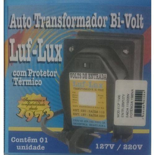 Auto Transformador com Protetor Térmico 1500 VA Bivolt ECP Luf-Lux