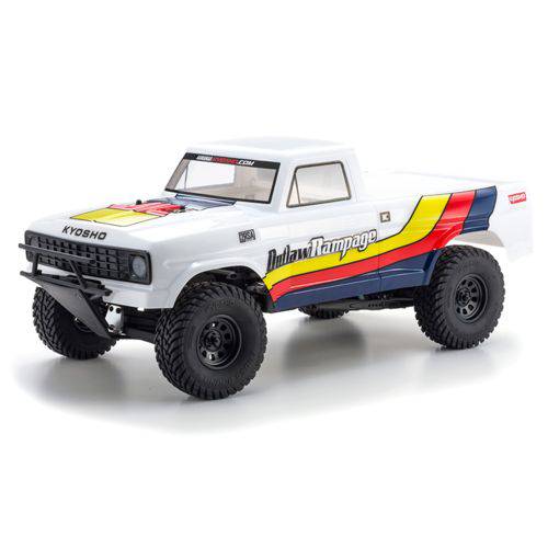 Automodelo Kyosho 1:10 Rc Ep Rs Truck Outlaw Rampage 2wd Branca Rádio Kt231p