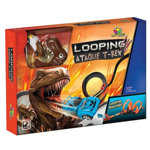 Autorama Looping Dinossauro T-Rex 19 Peças – Art Brink