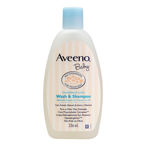 Aveeno Baby Wash & Shampoo com 236ml