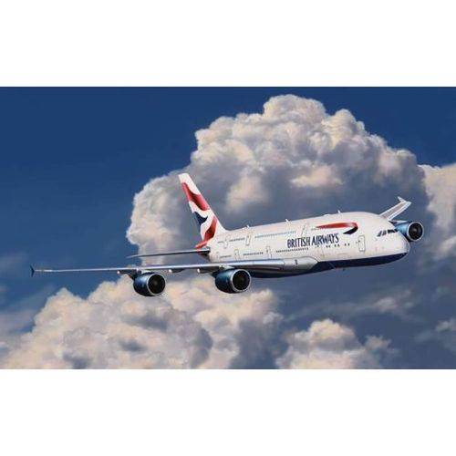 Avião Airbus A380 British Aiways 1:288 Easy Kit Revel