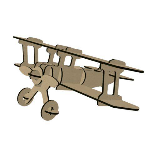 Avião Biplane 1944 | Puzzle Quebra Cabeça | 19 Peças