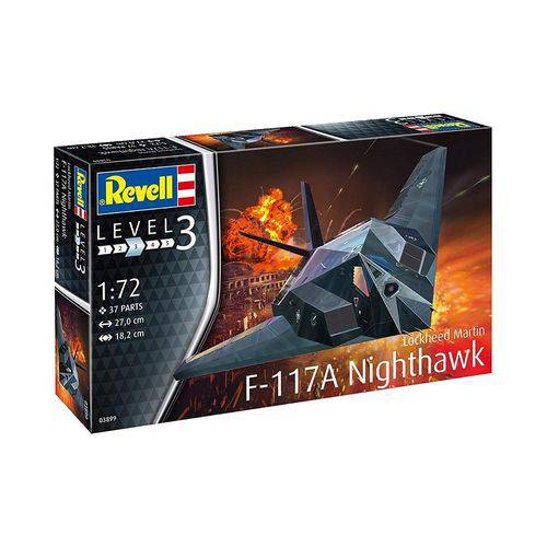 Aviao F-117 a Nighthawk Stealth Fighter - REVELL ALEMA