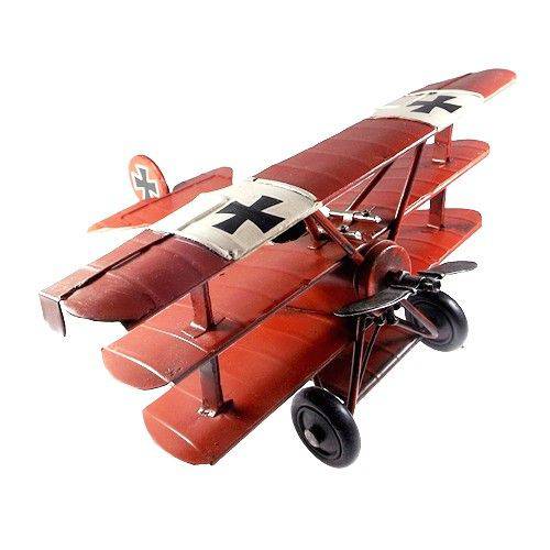 Avião Miniatura de Ferro Vintage / Retrô