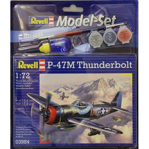 Aviao P-47m Thunderbolt C/Tintas, Pinceis e Cola - Revell Alema