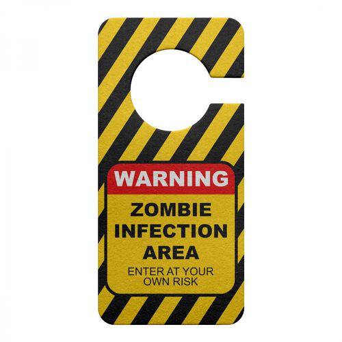 Aviso de Porta Ecológico Zombie Infection Area