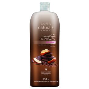 Avon Naturals Shampoo Completa Reparação Chocolate e Castanha do Pará - 750ml