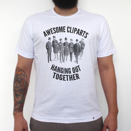 Awesome Cliparts - Camiseta Clássica Masculina