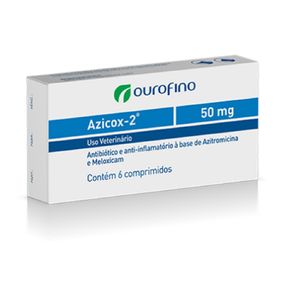 Azicox-2 50mg Ouro Fino Antibiótico e Anti-inflamatório