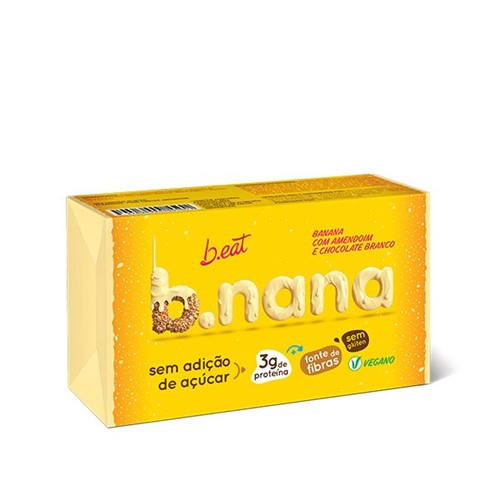 B.nana Amendoim com Chocolate Branco Pack 3 Unidades 35g - B Eat