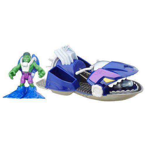 B0230 Marvel Playskool Hulk com Lança Tubarão