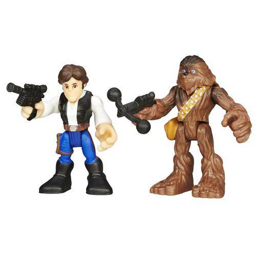 B3817 Starwars Playskool Han Solo Chewbacca