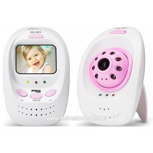 Babá Eletrônica  Digital Rosa Pqno Bebê
