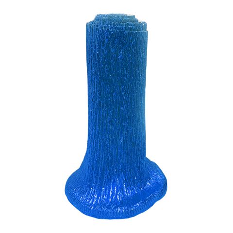 Babado Crepom Metalizado Azul Escuro 1,2m - Laleti