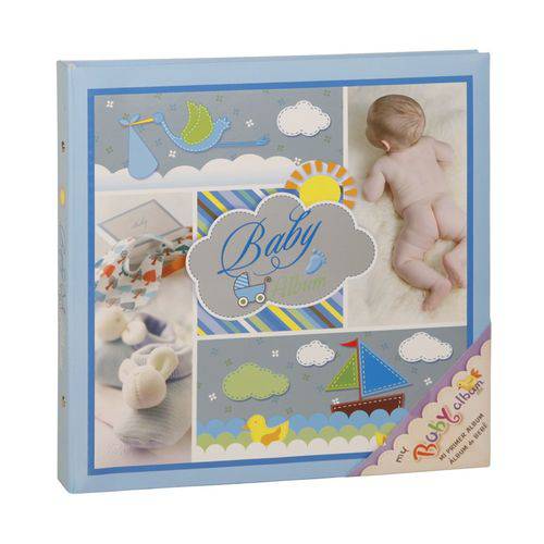 Baby Álbum - 100 Fotos - 10x15 - Capa Dura - AZUL