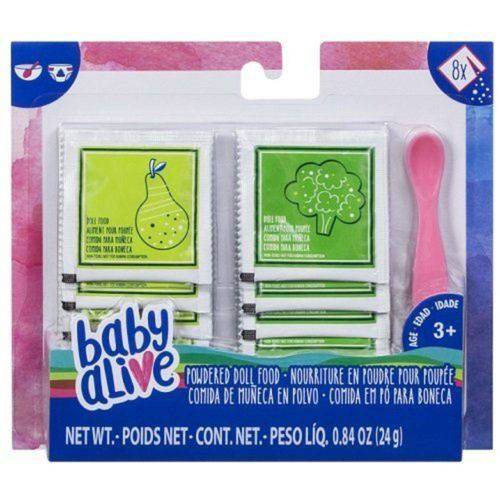Baby Alive Kit Refil Comida em Pó para Boneca E0302 - Hasbro
