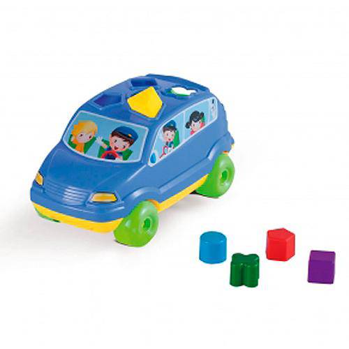 Baby Car Brinquedo P/ Bebê Didático Calesita Amarelo
