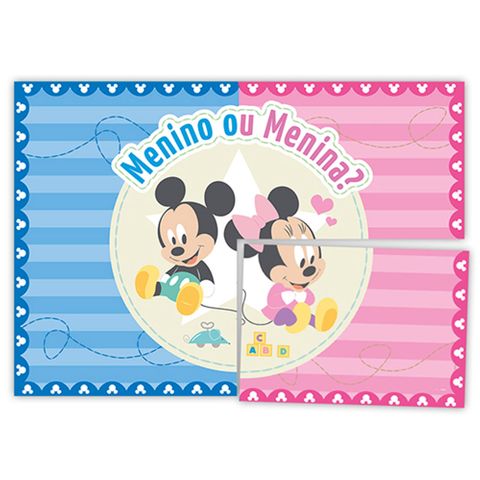 Baby Disney Chá Revelação Painel 4 Partes - Regina