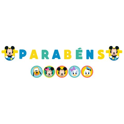 Baby Disney Mickey Faixa Parabéns - Regina
