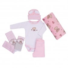 Baby Kit Presente Bebê Sweet Rosa Colibri| Doremi Bebê