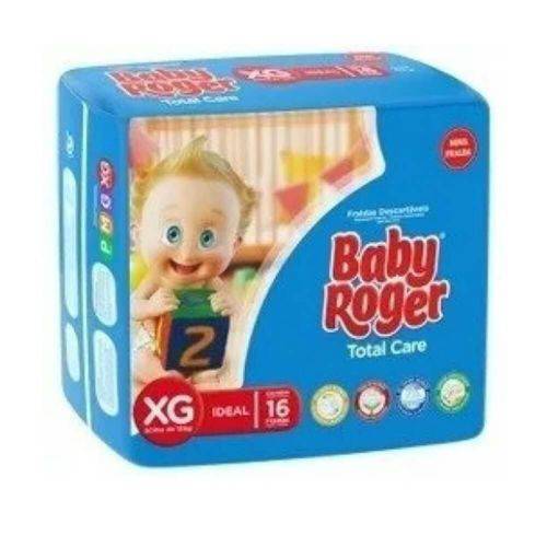 Baby Roger Ideal Fralda Infantil Xg C/16