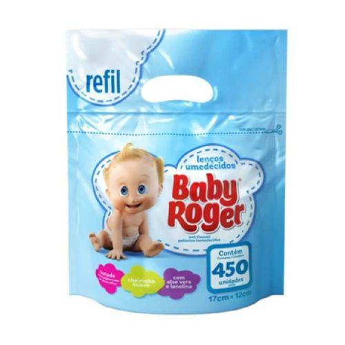 Baby Roger Lenços Umedecidos Refil C/450