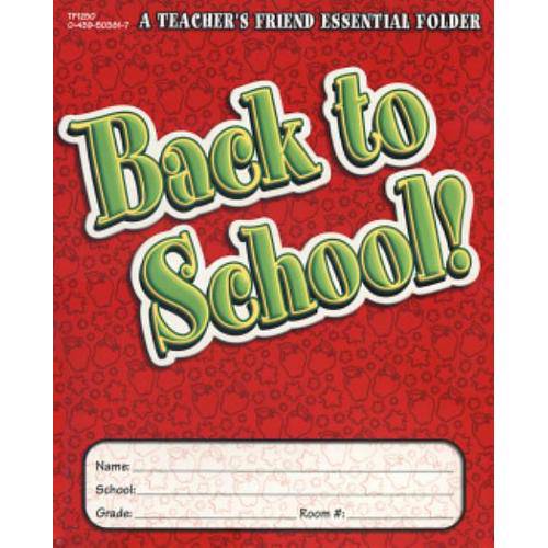 Back To School Essential Folder