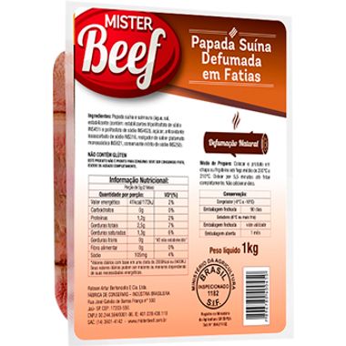 Bacon de Papada Defumada Mister Beef 1kg