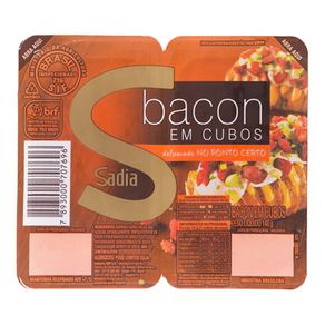 Bacon em Cubos Cozido e Defumado Sadia 140g