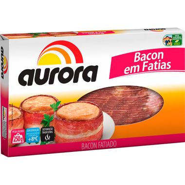 Bacon Fatiado Aurora 250g