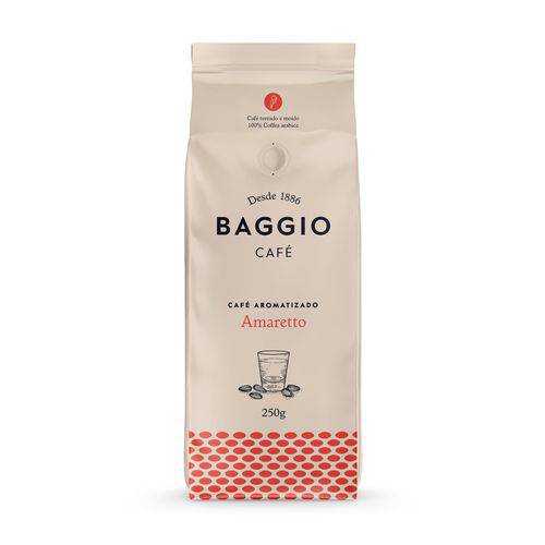 Baggio Café Aromatizado Amaretto Moído - 250g