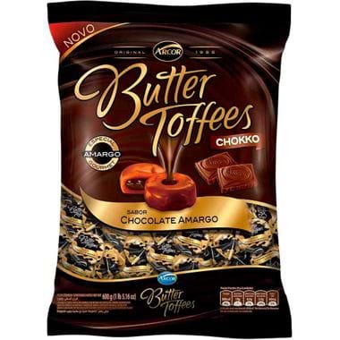 Bala Arcor Butter Toffees Chocolate Amargo 600g