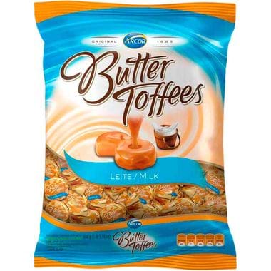 Bala Arcor Butter Toffees Leite 600g