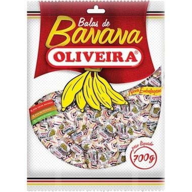 Bala Banana Oliveira 700g