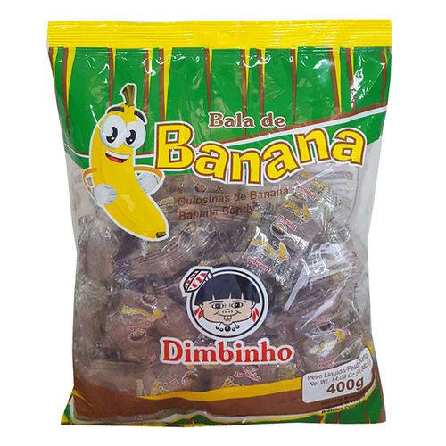 Bala Banana Pct 400g - Dimbinho
