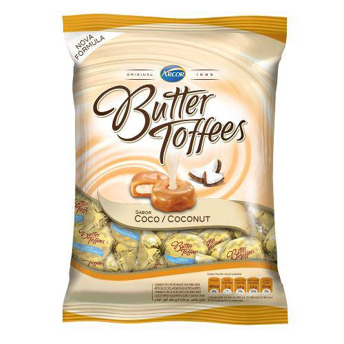 Bala Butter Toffees Coco 600g - Arcor