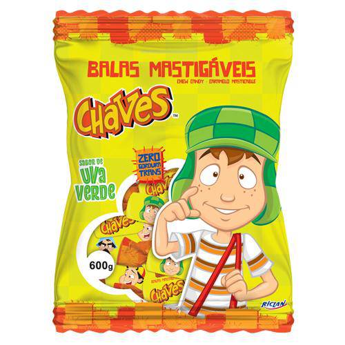Bala Chaves Uva Verde 600g - Freegells