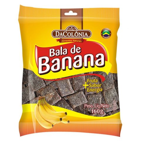 Bala de Banana 160g - Dacolônia