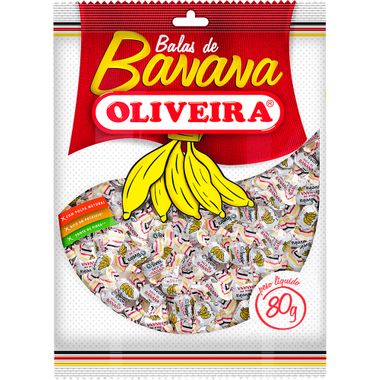 Bala de Banana Oliveira 80g