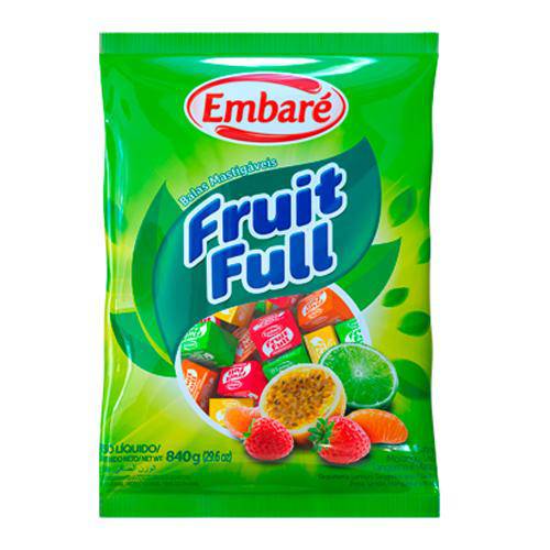 Bala de Caramelo Fruit Full Frutas 840g - Embaré