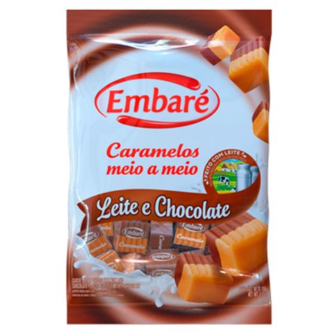 Bala de Caramelo Leite Chocolate 150g - Embaré
