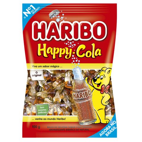 Bala de Gelatina Happy Cola 100g - Haribo