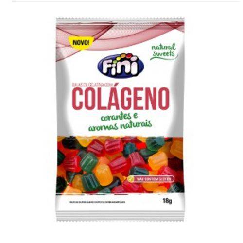 Bala de Gelatina Natural Sweets com Colageno - 18g - Fini