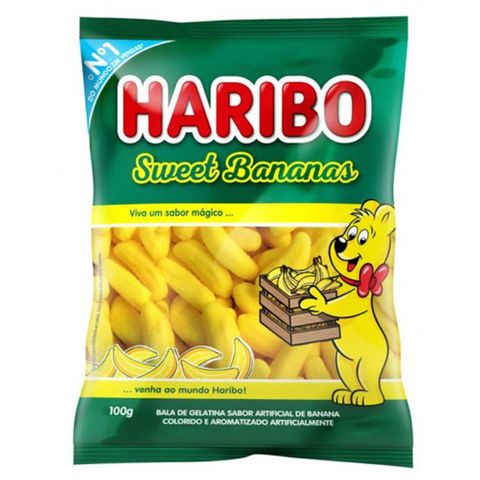 Bala de Gelatina Sweet Bananas 100g - Haribo