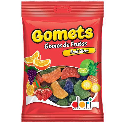Bala de Goma Gomets Gomos de Frutas Fruit Slices 300g - Dori